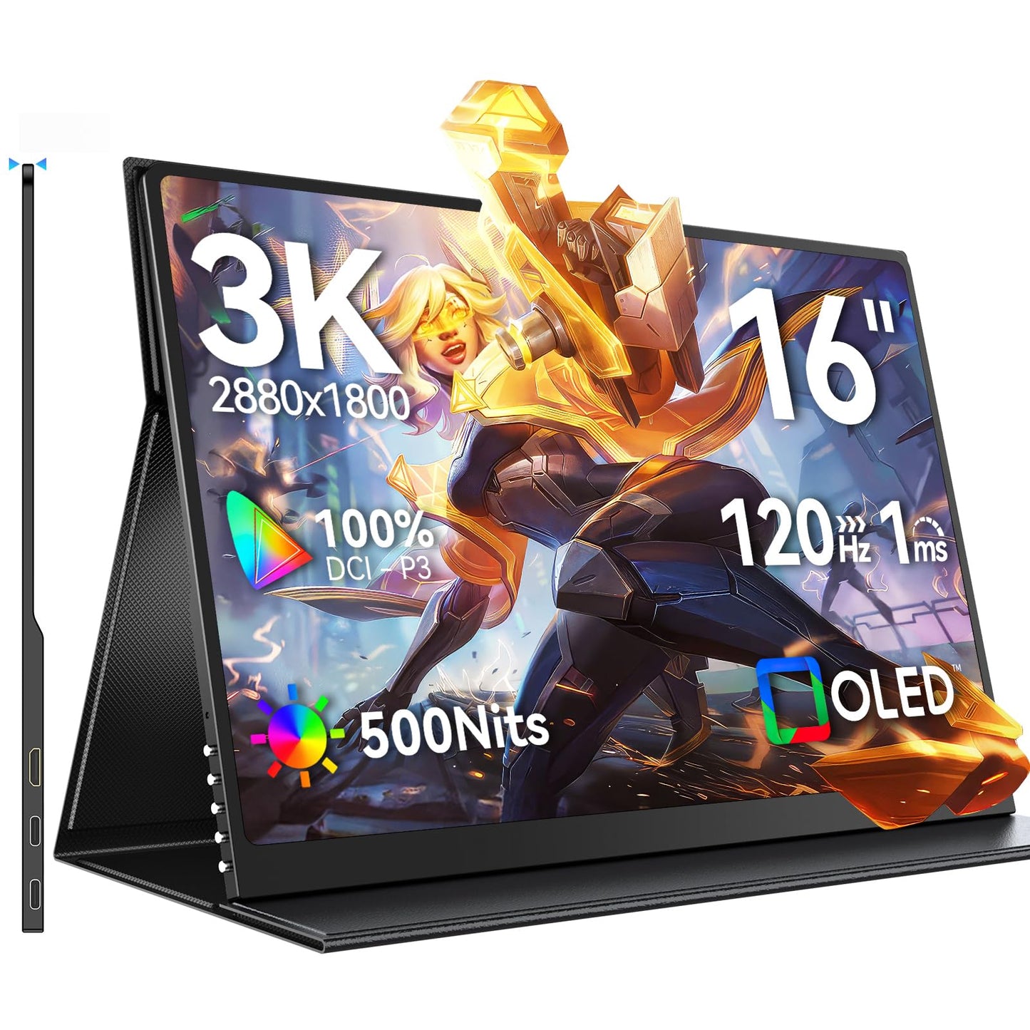 UPERFECT VisionPro OLED 16" 3K | 120Hz Portable Monitor