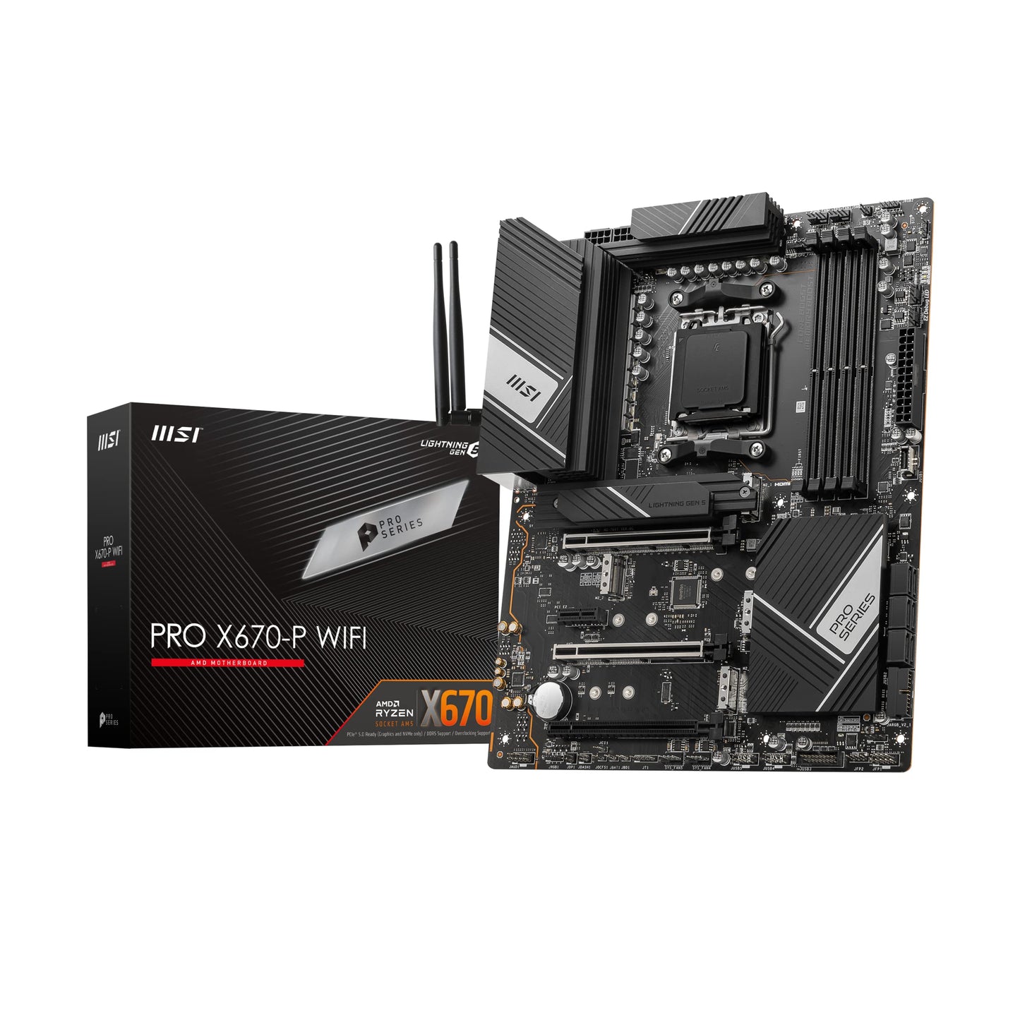 MSI PRO X670-P WiFi ProSeries ATX Motherboard (Renewed)