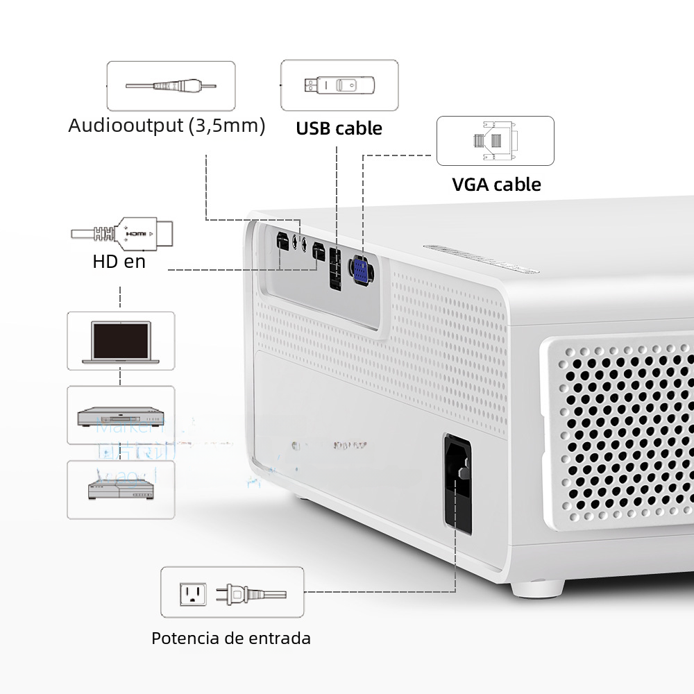 CINEMAX HD 1080P Projector 7500 Lumens