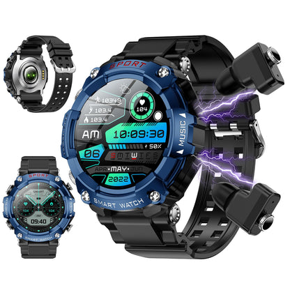 ATEVIX Smartwatch T96 with Integrated Earbuds